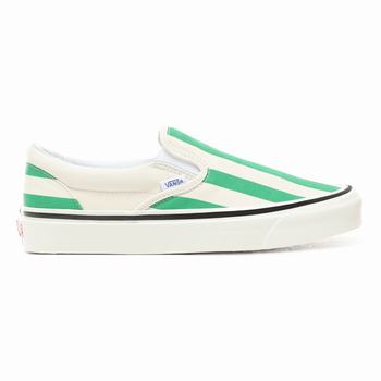 Férfi Vans Anaheim Factory Classic Slip-On 98 DX Tornacipő VA6982710 Fehér/Türkiz/Csíkok